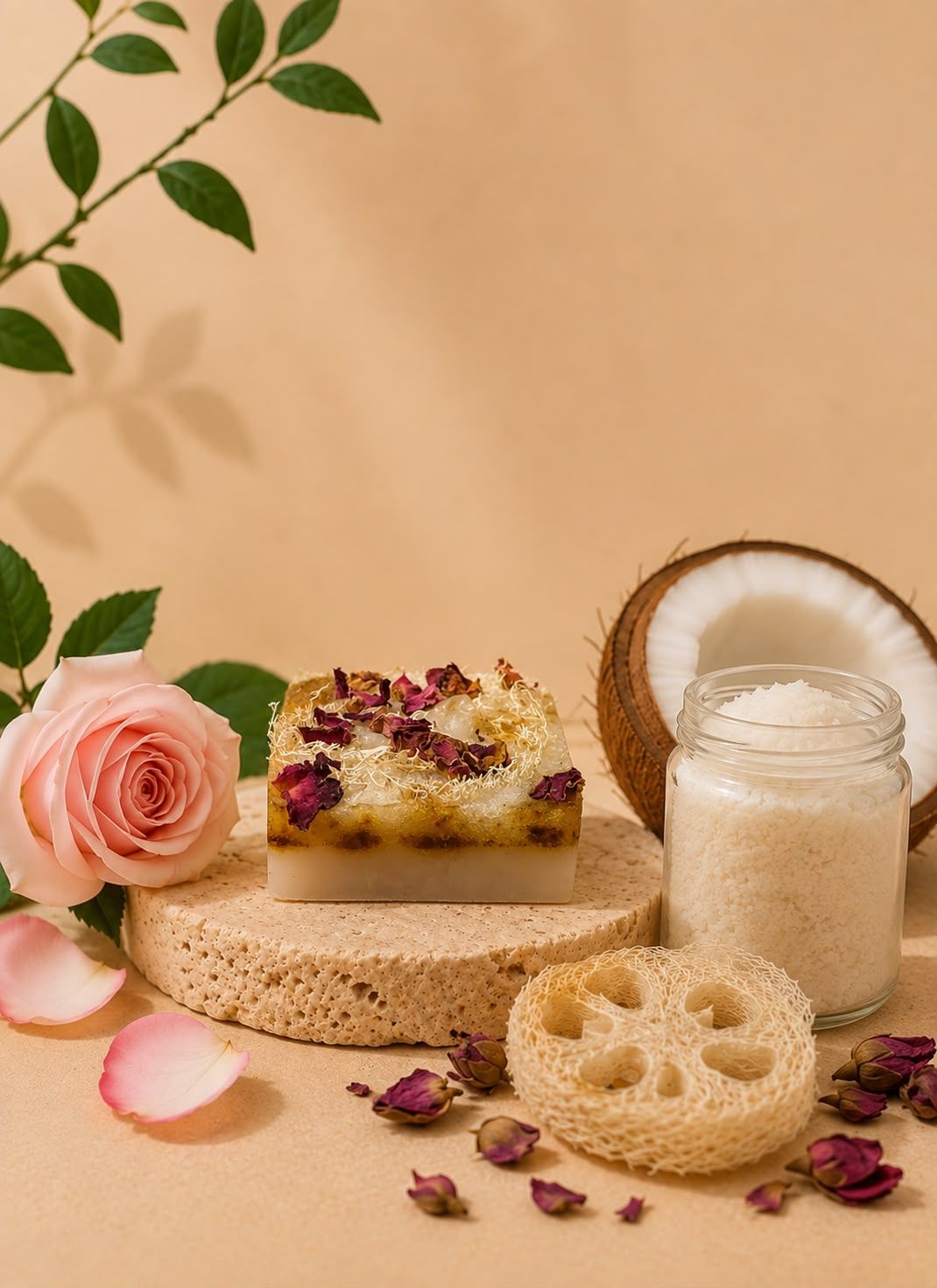 Rose Scrub Bar